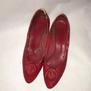 Adorable Red Vintage Heels